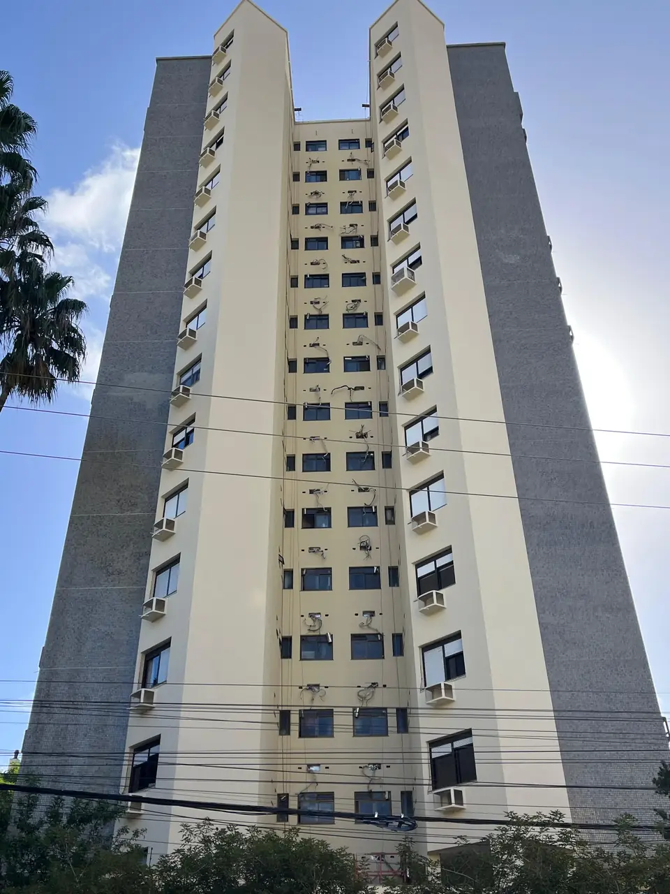 Preparação e pintura em obra recente